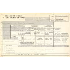 Organisation actuelle de l'enseignement en France.