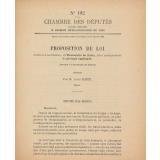 Chambre des Députés. Proposition de loi tendant à la création, à l'Université de Paris, d'un enseignement de géologie appliquée.