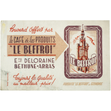 Buvard publicitaire. Café et produits Le Beffroi. 