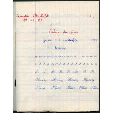 Cahier du jour