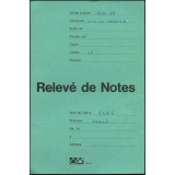 Relevé de notes