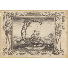 Alphabet anthropomorphe de Paulini. Cadmo mutato in Serpente con la moglie.