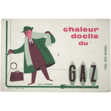 Buvard publicitaire. Chaleur docile du gaz.