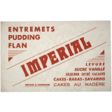 Buvard publicitaire. Impérial. Entremets Pudding Flan. 