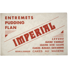 Buvard publicitaire. Impérial. Entremets Pudding Flan.