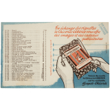Buvard publicitaire. En échange des vignettes, la Chicorée Leroux vous offre des images et des cadeaux publicitaires.