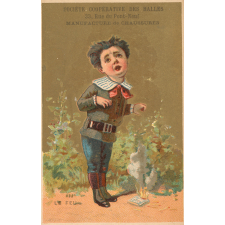 Cartes réclame. Société Coopérative des Halles. Portraits d'enfants.