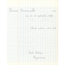 Cahier de mathématiques