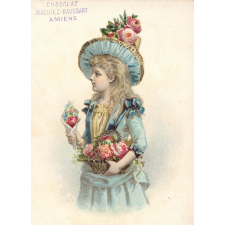 Cartes réclame. Chocolat Magniez-Baussart. Amiens. Portraits d'enfants.