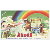 Buvard publicitaire. Amora. Verre Givre et Or.