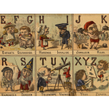 Alphabet grotesque.