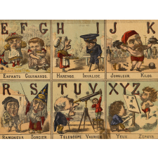 Alphabet grotesque.