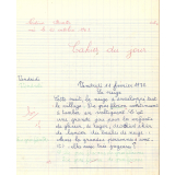 Cahier du jour