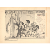 Banquet des Prix de Rome. Anno 1899. Menu.