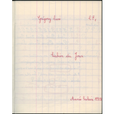 Cahier du jour