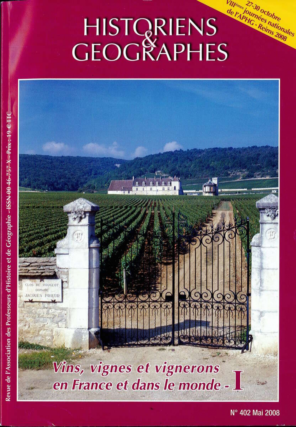 Vins, vignes et vignerons en France et dans le monde - I