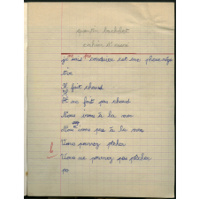 Cahier d'essai