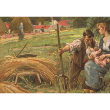 Bonheur familial rural.