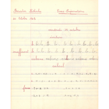 Cahier du jour