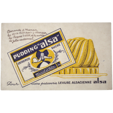 Buvard publicitaire. Pudding Alsa.
