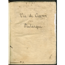 Vie de Cicéron par Plutarque