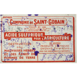 Buvard publicitaire. Acide sulfurique pour l'agriculture. 