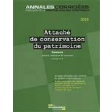 Attaché de conservation du patrimoine 2016