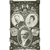 Souvenir de la visite de S.M. Carlos Ier à Paris - Le Roi Don Carlos - Marie-Amélie la Reine - Le Président Loubet.