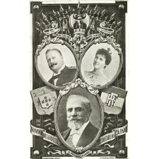 Souvenir de la visite de S.M. Carlos Ier à Paris - Le Roi Don Carlos - Marie-Amélie la Reine - Le Président Loubet.