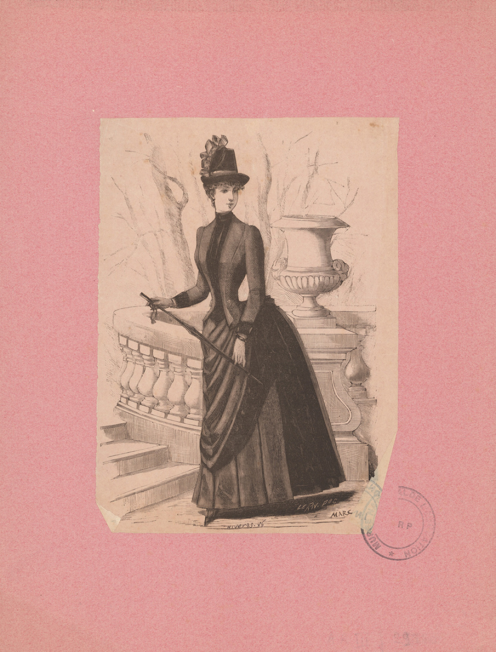 Costume féminin. Modèle.