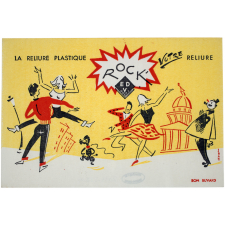 Buvard publicitaire. La Reliure Plastique ROCK, EDV-DORET, Votre Reliure..