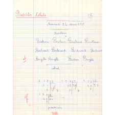 Cahier du jour