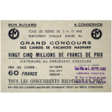 Buvard publicitaire. Grand concours des cahiers de vacances Magnard. 