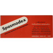 Buvard publicitaire. Spasmodex.