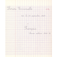 Cahier du jour Français