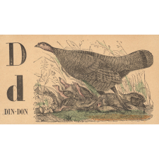Alphabet. Din-don D d.