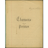 Cahiers de chansons et poésies. 
