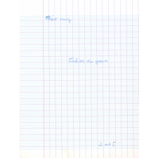 Cahier du jour (3)