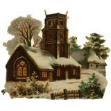 Images à collectionner. Églises et moulins. 