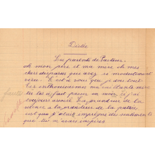 Cahier de devoirs / Ecole de Saint-Fort.