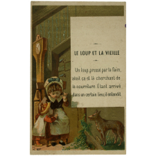 Cartes réclame. Chocolat Poulain. Fables de La Fontaine. 