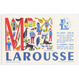 Buvard publicitaire. Larousse. Jeu des mots. Lettre M. 