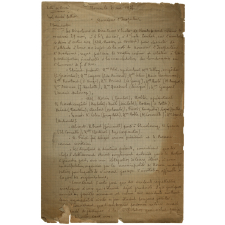 Courrier à l'Inspecteur des Directeurs et Directrices d'écoles de Rouen refusant de participer aux fêtes Jeanne d'Arc de 1925.