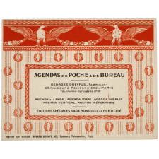 Buvard publicitaire. Georges Dreyfus. Agendas de poche et de bureau.