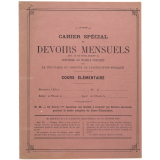 Couverture de cahier spécial de devoirs mensuels