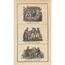 Fables de Florian. Les deux voyageurs. Le pacha et le dervis. Le château de cartes.