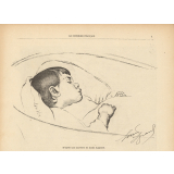 Enfant dans son berceau. Amour maternel. 