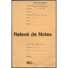 Relevé de notes