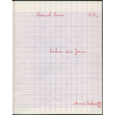 Cahier du jour