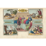 Illustration pour le Fablier en estampes. 